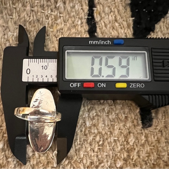 ❤️ Kachina Symbol Native Navajo Style Unisex Sterling Silver SZ 9.75 Ring 1.33”L - Picture 12 of 14